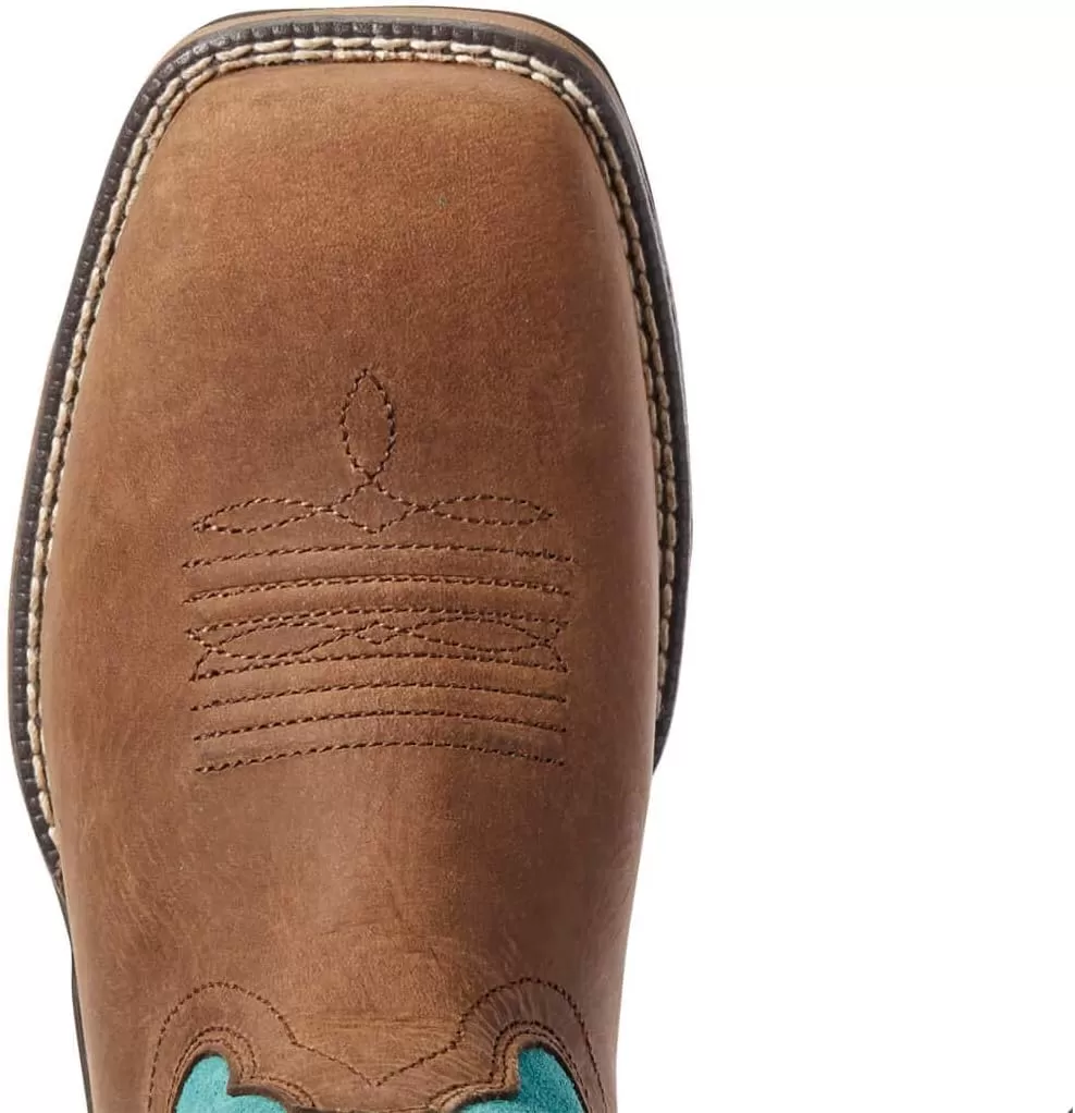 imageARIAT Anthem Womens BootChocolate ChipTurquoise