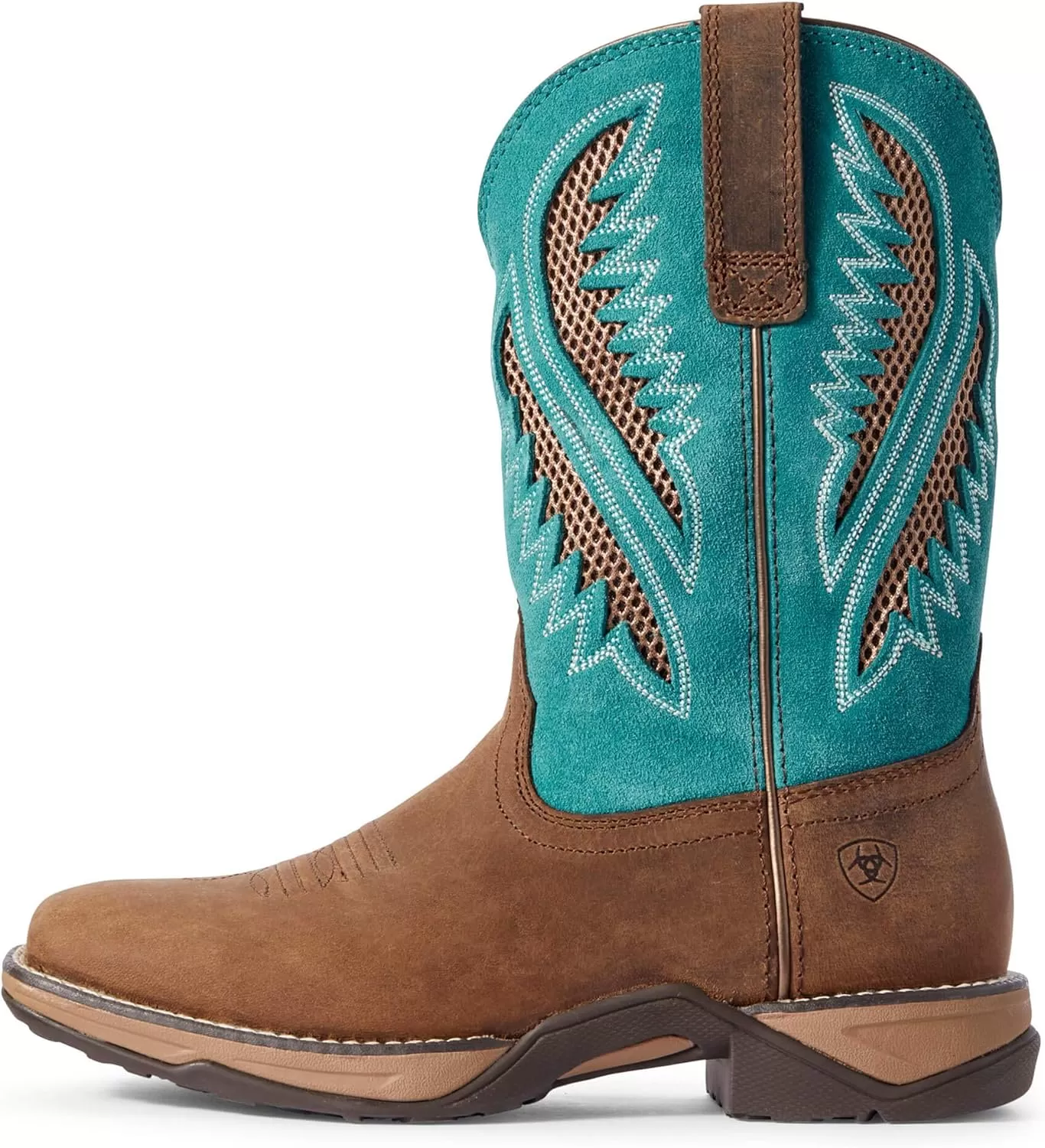 imageARIAT Anthem Womens BootChocolate ChipTurquoise
