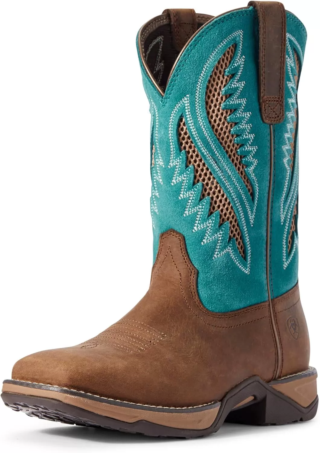 imageARIAT Anthem Womens BootChocolate ChipTurquoise