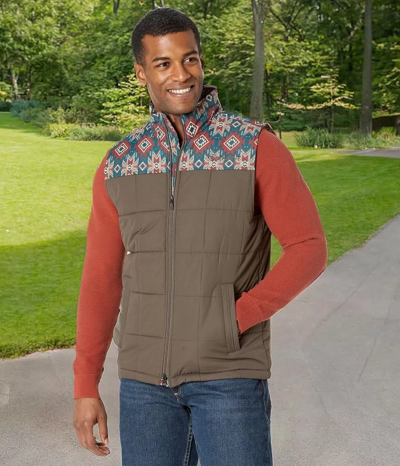 imageARIAT Mens Crius Insulated VestBanyan BarkSouthwest