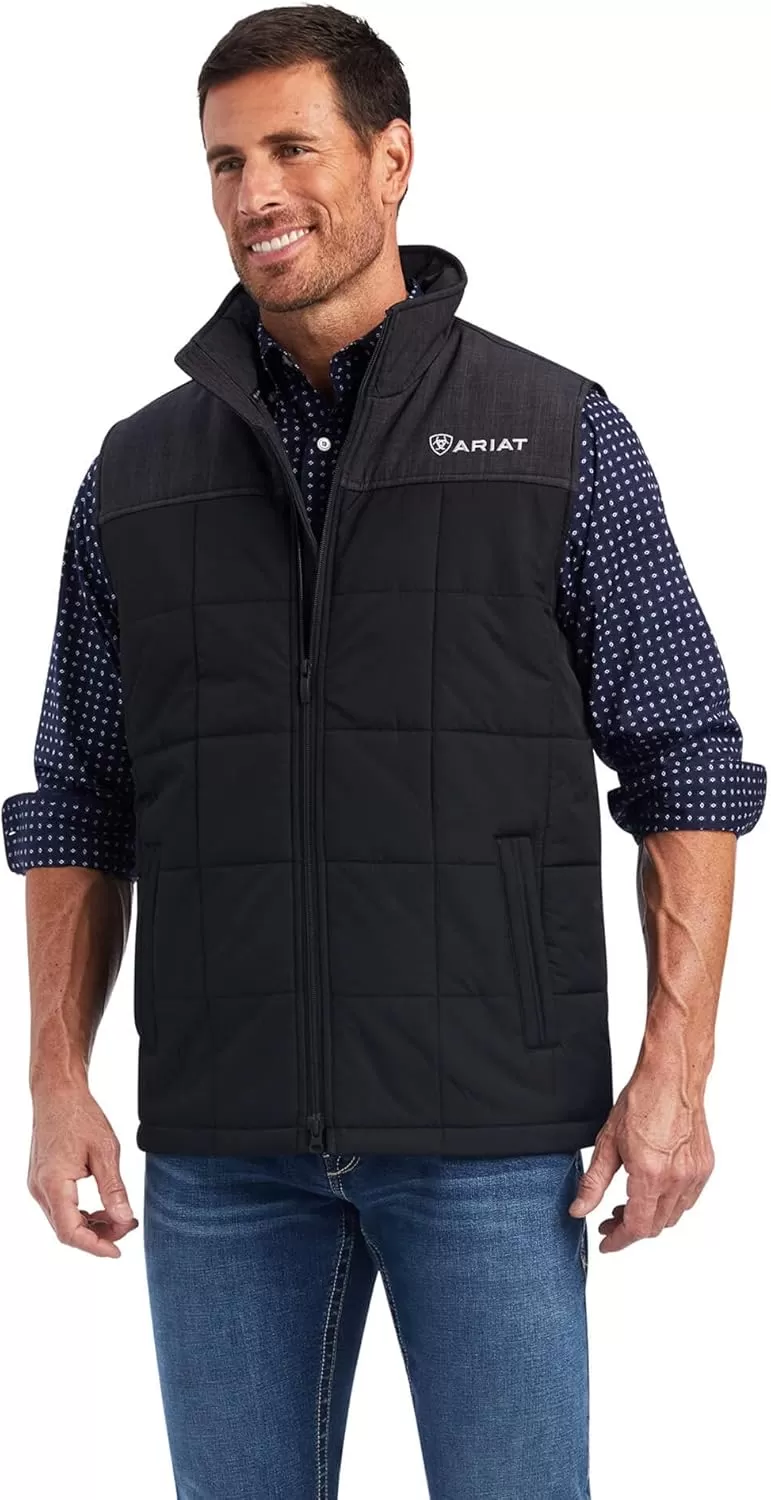 imageARIAT Mens Crius Insulated VestBlackphantom Heather
