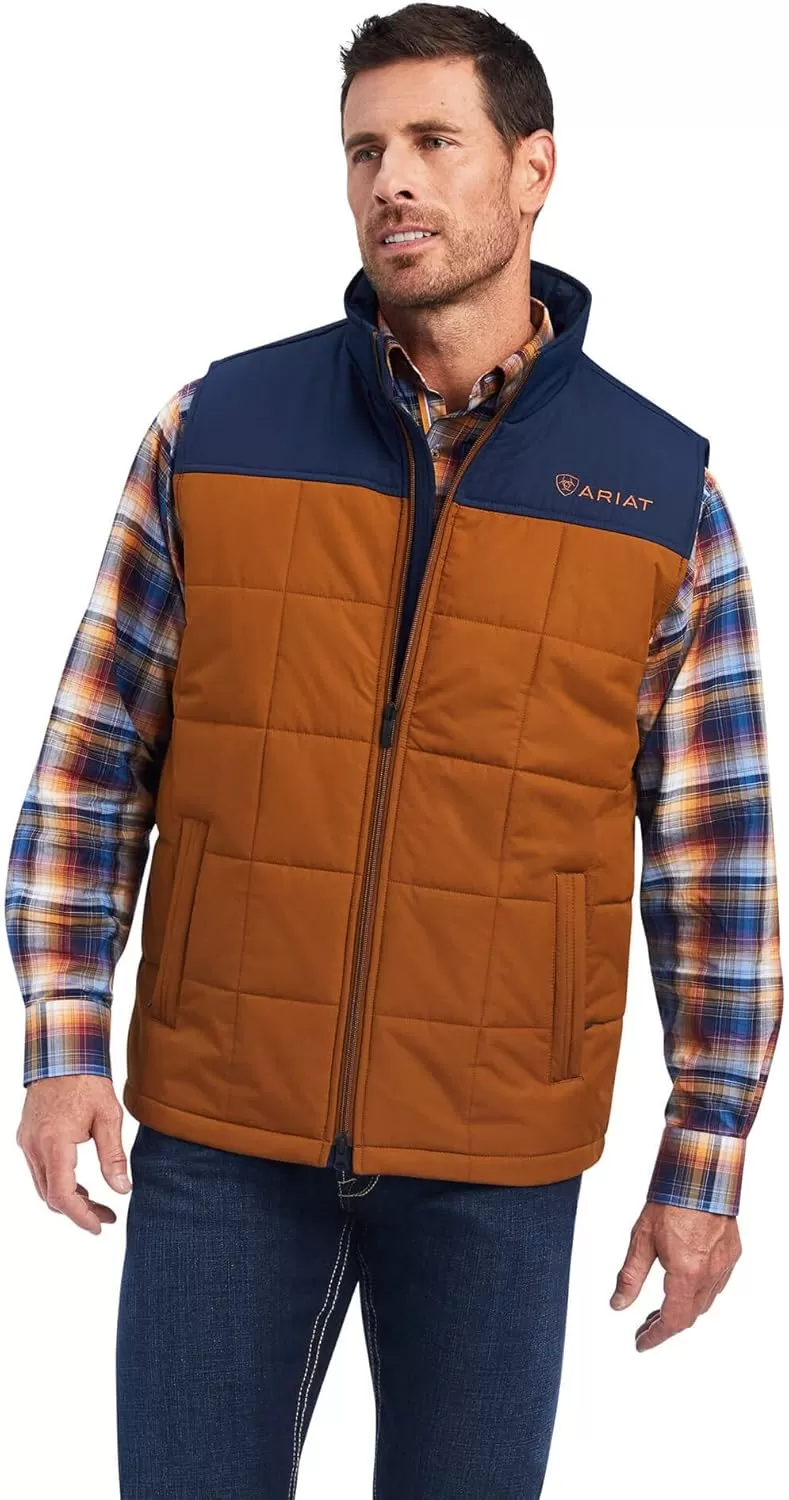 imageARIAT Mens Crius Insulated VestChestnutNavy