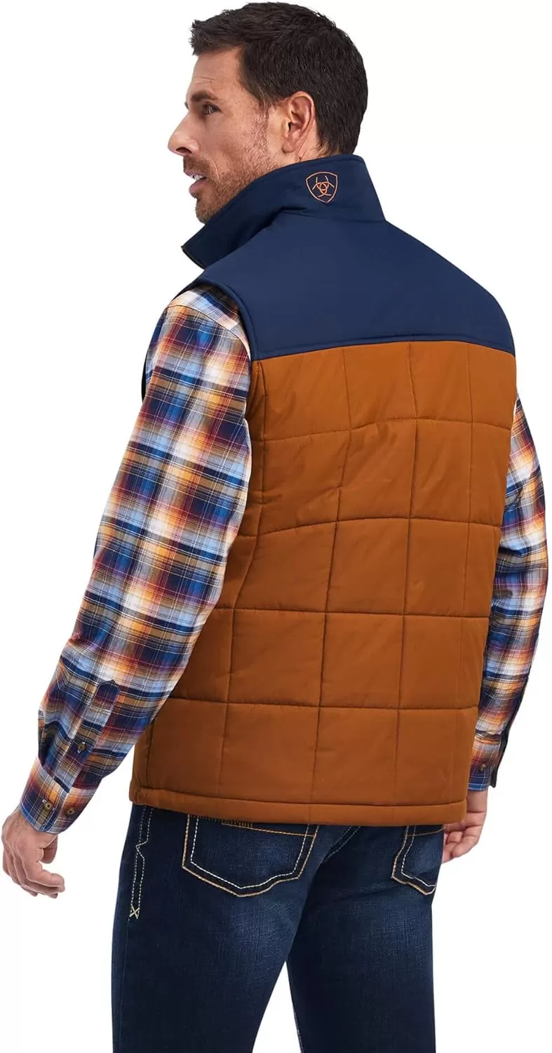 imageARIAT Mens Crius Insulated VestChestnutNavy