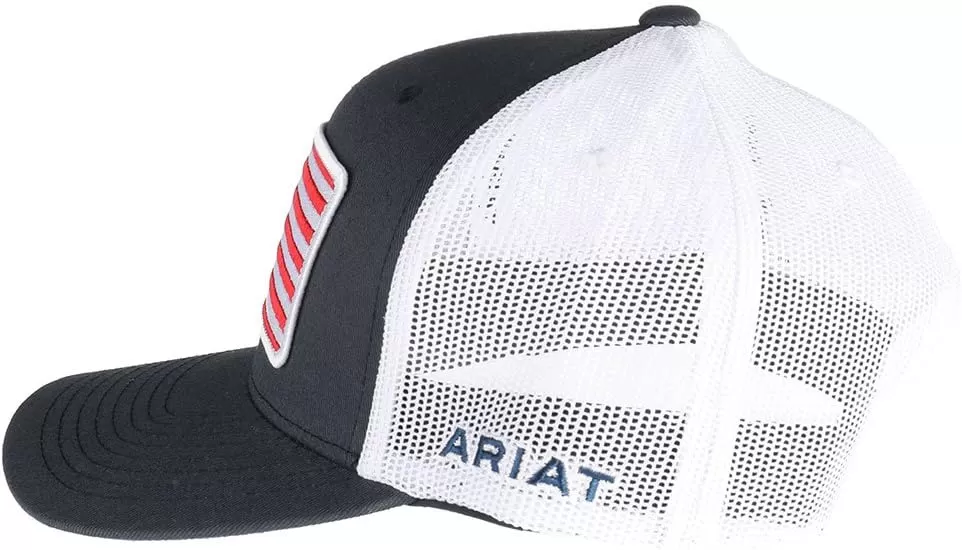 imageARIAT Mens Navy Cap With Flag Patch Navy OS