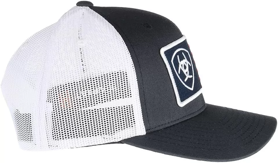 imageARIAT Mens Navy Cap With Flag Patch Navy OS
