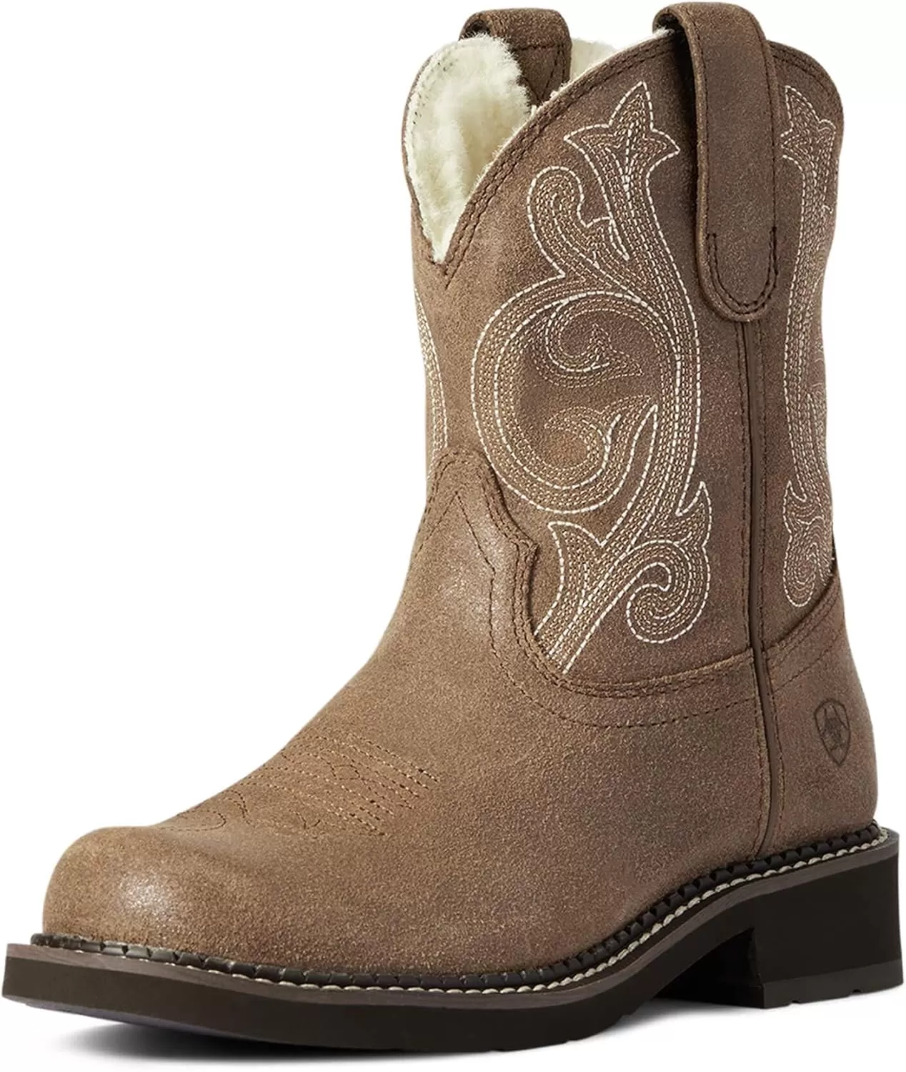 imageAriat Womens Fatbaby Heritage Dapper Western BootAsh Brown