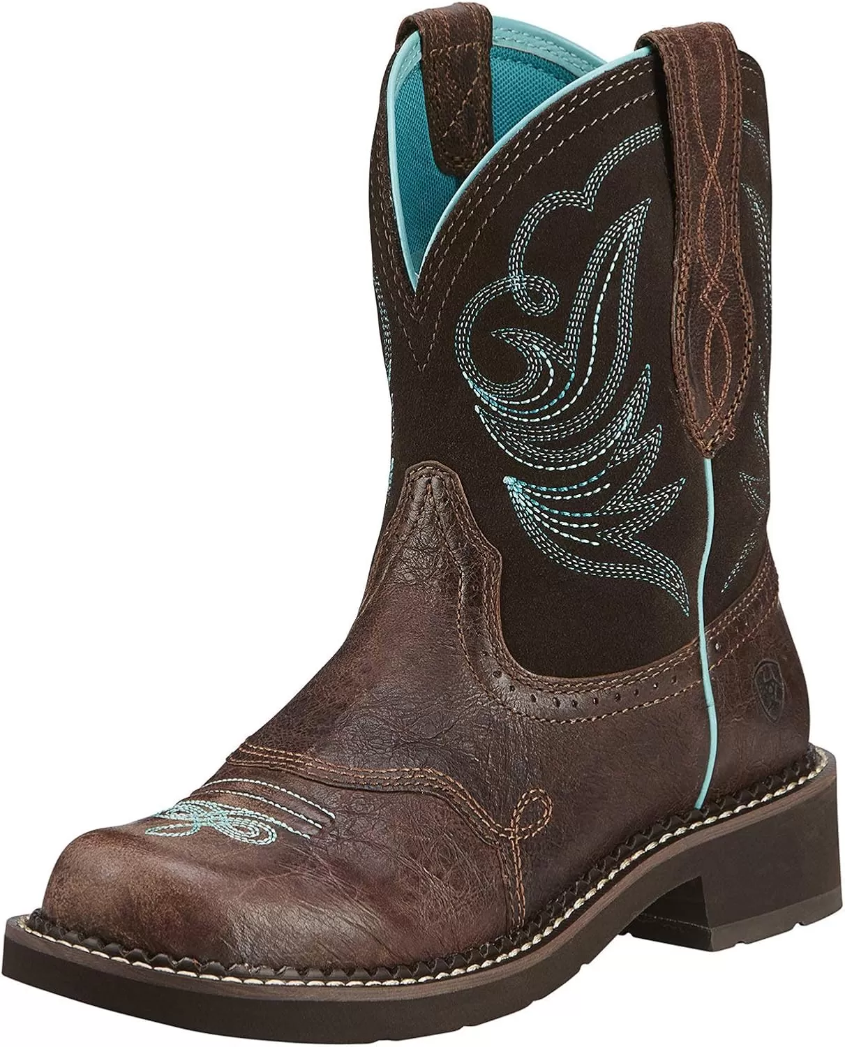 imageAriat Womens Fatbaby Heritage Dapper Western BootRoyal ChocolateFudge
