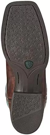 imageAriat Womens Round Up Wide Square Toe Western BootYukon Brown