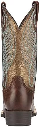 imageAriat Womens Round Up Wide Square Toe Western BootYukon Brown