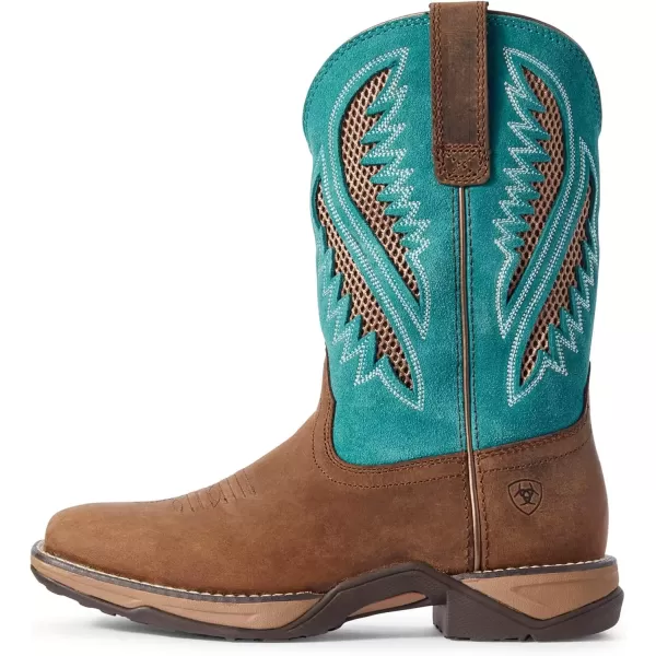 imageARIAT Anthem Womens BootChocolate ChipTurquoise