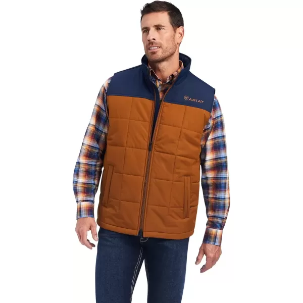 imageARIAT Mens Crius Insulated VestChestnutNavy