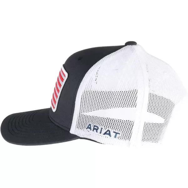 imageARIAT Mens Navy Cap With Flag Patch Navy OS