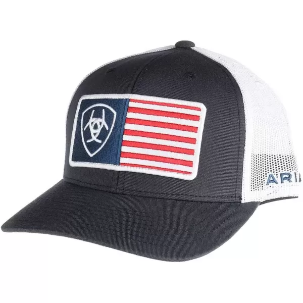 imageARIAT Mens Navy Cap With Flag Patch Navy OS
