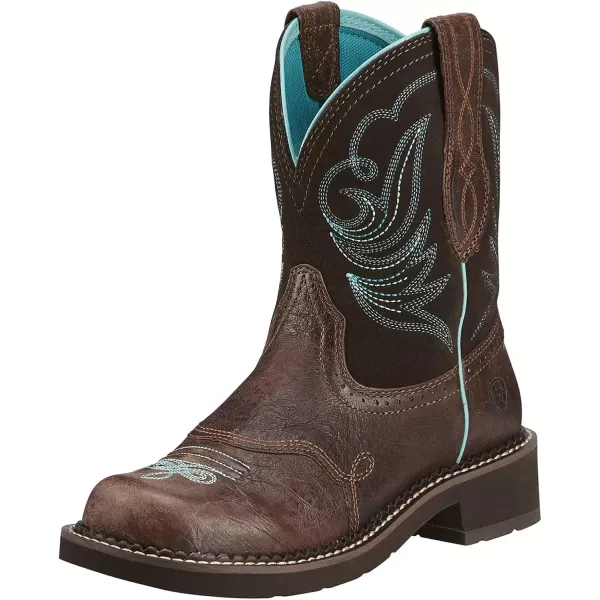 imageAriat Womens Fatbaby Heritage Dapper Western BootRoyal ChocolateFudge