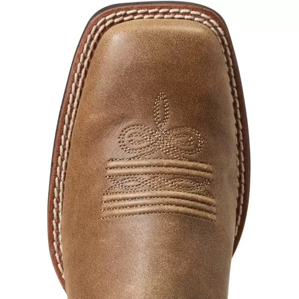 imageAriat Womens Round Up Wide Square Toe Western BootBrown BomberAriat Logo