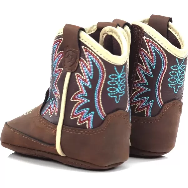 imageARIAT Lil Stompers Infant Western BootsBriar PurpleBrown
