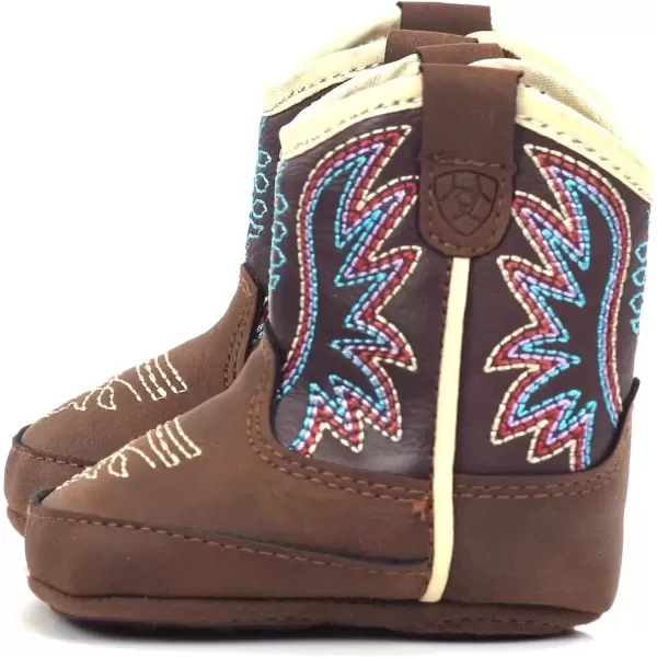imageARIAT Lil Stompers Infant Western BootsBriar PurpleBrown