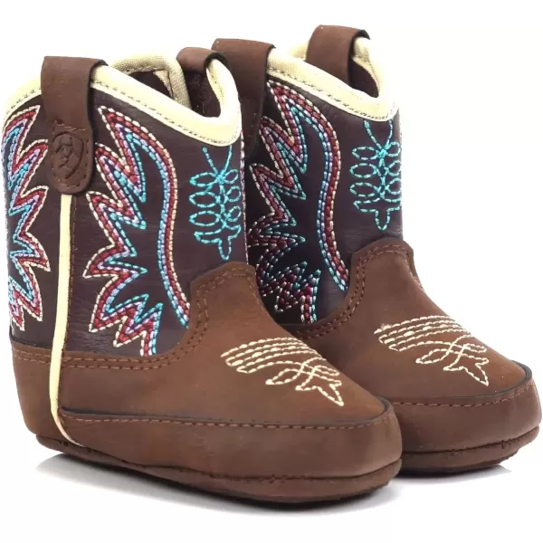 imageARIAT Lil Stompers Infant Western BootsBriar PurpleBrown
