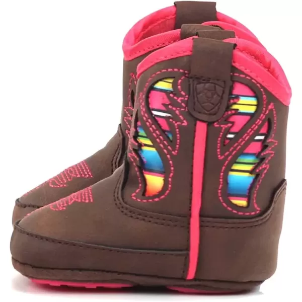 imageARIAT Lil Stompers Infant Western BootsFlora PinkBrown