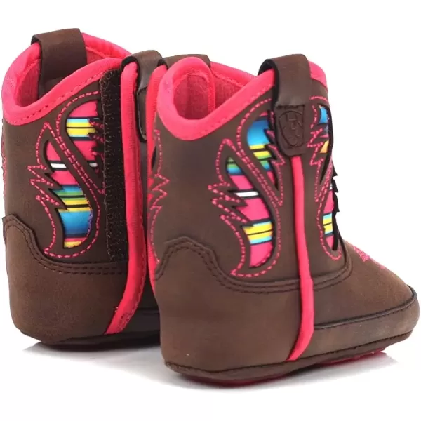 imageARIAT Lil Stompers Infant Western BootsFlora PinkBrown