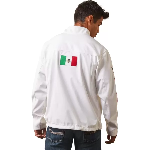 imageARIAT Mens New Team Softshell Mexico JacketWhite