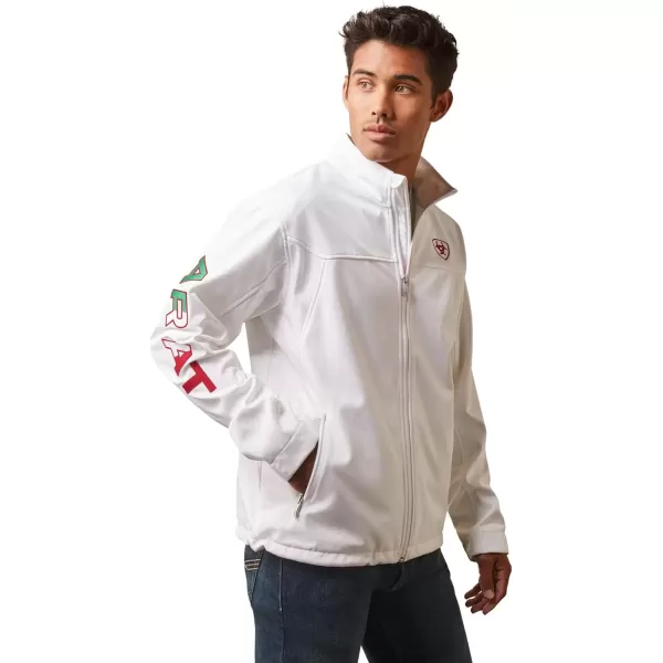 imageARIAT Mens New Team Softshell Mexico JacketWhite