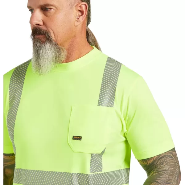 imageARIAT Mens Rebar Hivis Ansi TShirtHivis Yellow