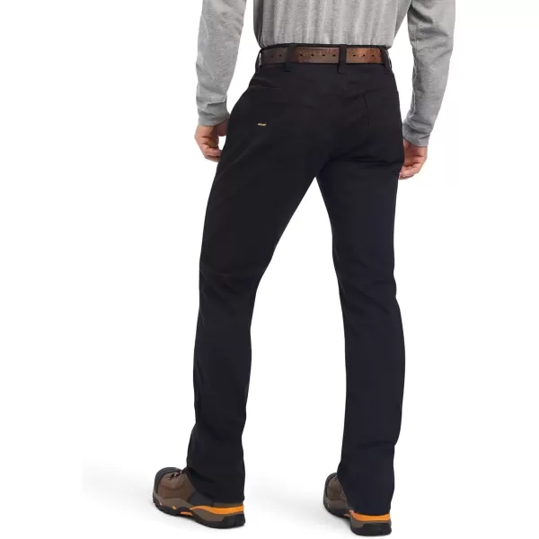 imageARIAT Mens Rebar M4 Relaxed Durastretch Made Tough Stackable Straight Leg PantBlack