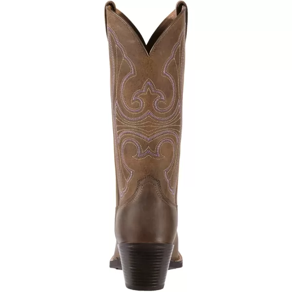 imageARIAT Womens Round Up D Toe Wingtip Western BootDistressed Brown