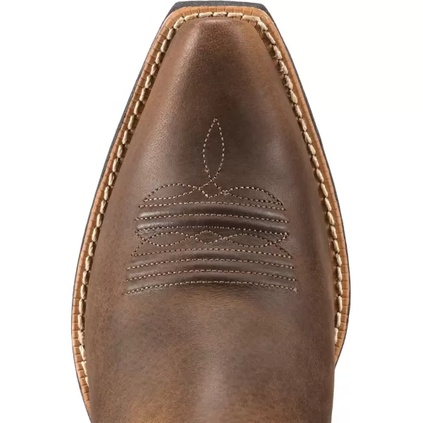 imageARIAT Womens Round Up D Toe Wingtip Western BootDistressed Brown