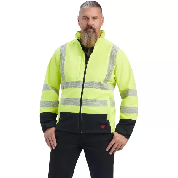 imageAriat Mens FR Vernon HiVis Softshell JacketHivis Yellow