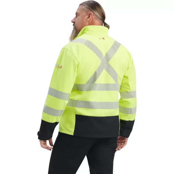 imageAriat Mens FR Vernon HiVis Softshell JacketHivis Yellow