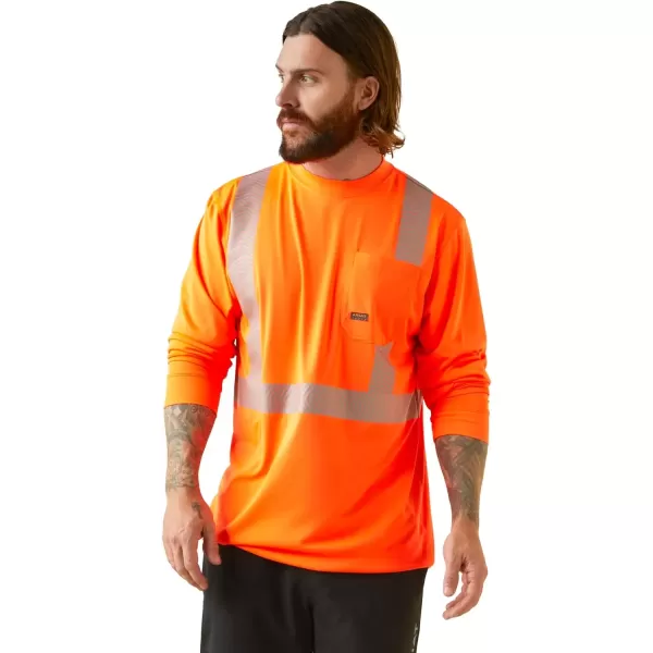 imageAriat Mens Rebar HiVis ANSI TShirtHi Vis Orange