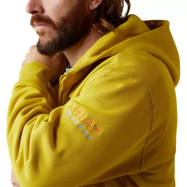 imageAriat Mens Rebar Workman Full Zip HoodieAntique Moss