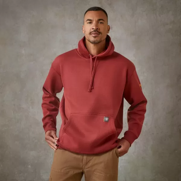imageAriat Mens Rebar Workman HoodieBrick Red