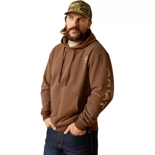 imageAriat Mens Rebar Workman HoodieChestnut HeatherTan