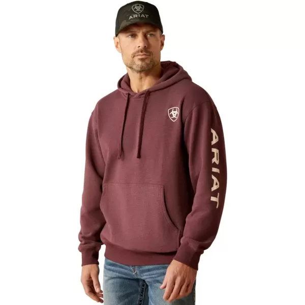 imageAriat Mens Rebar Workman HoodieMalbec HeatherSoft White