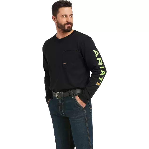 imageAriat Mens Rebar Workman LogoBlackLime