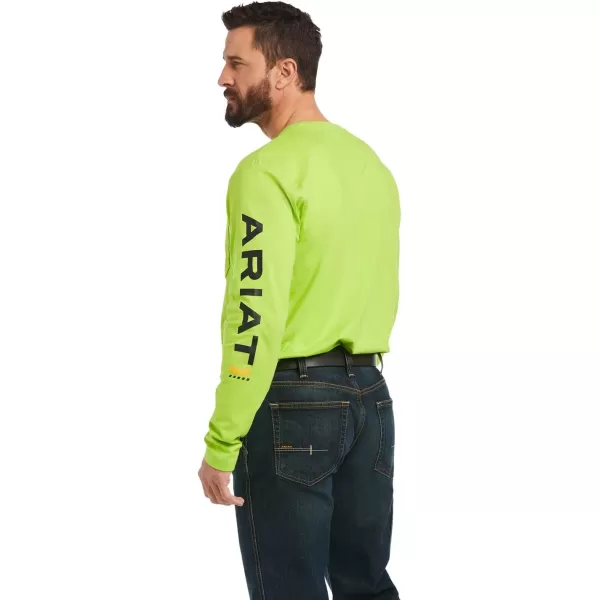 imageAriat Mens Rebar Workman LogoLime HeatherBlack