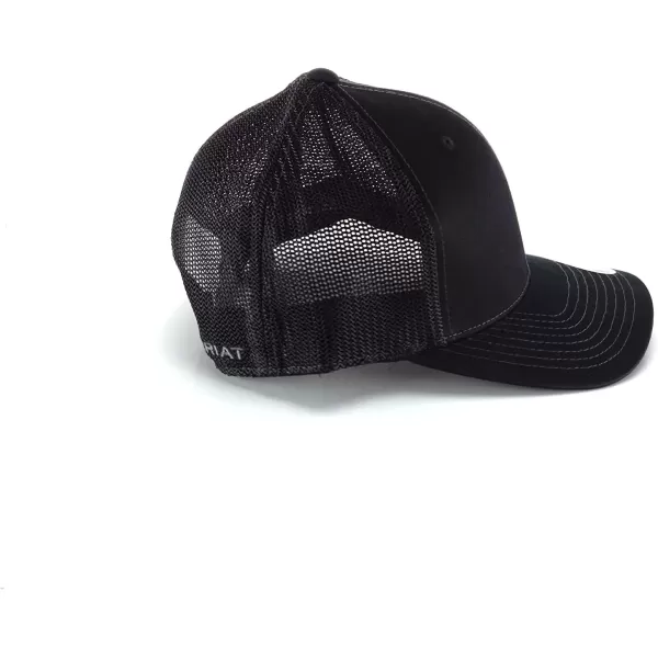 imageAriat Mens Solid Black Corner LogoBlack