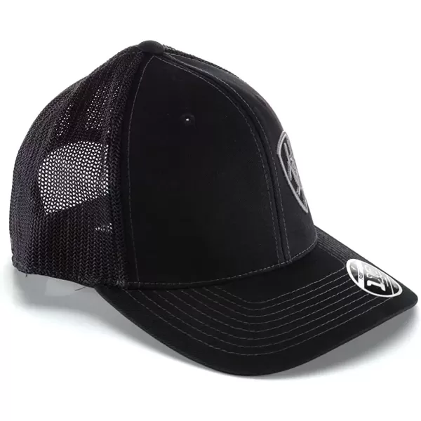 imageAriat Mens Solid Black Corner LogoBlack