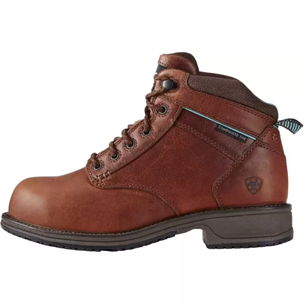 imageAriat Womens Casual Work Mid Lace Sd Composite Toe Work BootNutty Brown