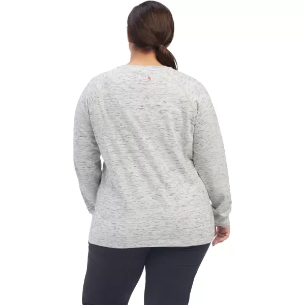 imageAriat Womens FR Air Henley TopSpace Dye Heather Grey