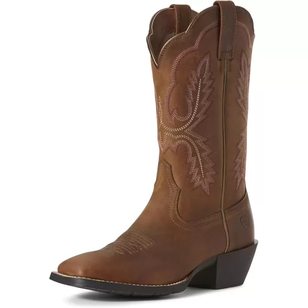 imageAriat Womens Hybrid Rancher Western BootDistressed Brown
