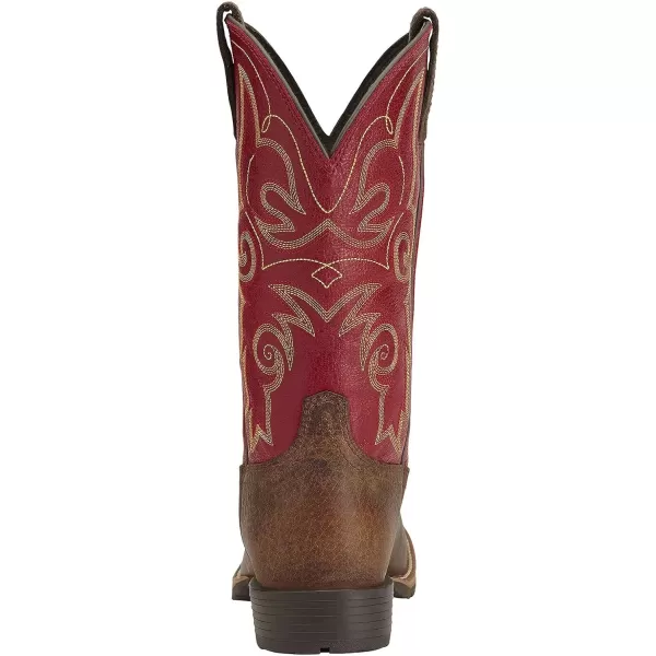 imageAriat Womens Hybrid Rancher Western BootDistressed BrownHot Leaf