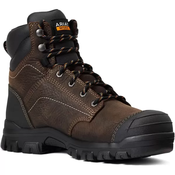 imageAriat Womens Treadfast 6quot Waterproof Steel Toe Work BootDark Brown