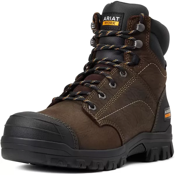 imageAriat Womens Treadfast 6quot Waterproof Steel Toe Work BootDark Brown