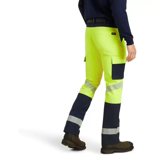 imageAriat Mens FR M7 Slim DuraStretch Duralight Twill Straight PantHi Vis Yellow