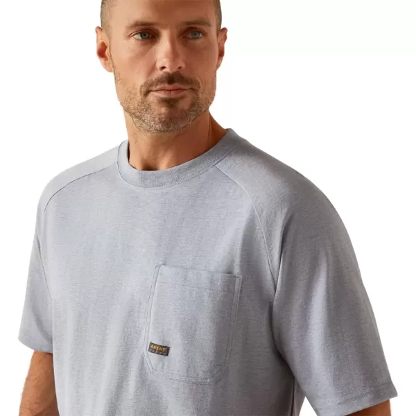 imageAriat Mens Rebar Cotton Strong TShirtInfinity Heather