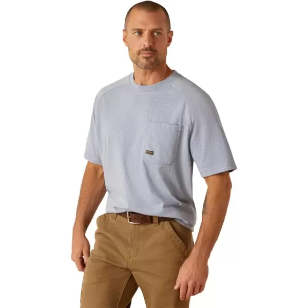 imageAriat Mens Rebar Cotton Strong TShirtInfinity Heather